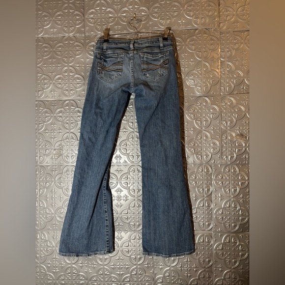 Aeropostale Stretch Flare Leg Denim Jeans Size 0S Short Y2K - Picture 3 of 6